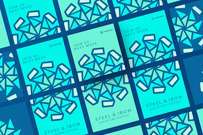 Geometric Square brochure abstract bi fold branding brochure catalog company profile data geometric identity identity design illustration logo mockup post poster shape social media square ui