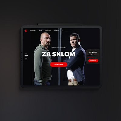 JOJ.sk web redesign | 1/3 brand identity branding concept dark design ipad responsive television tv ui uidesign ux uxdesign web web design webdesign