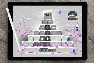 Winky's Peak - Composition sketch bingo casino composition illustration sketch slots ux