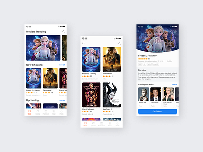 Cinema App app cinema cinema app mobile app movie ui uiuxdesign ux uxdesign