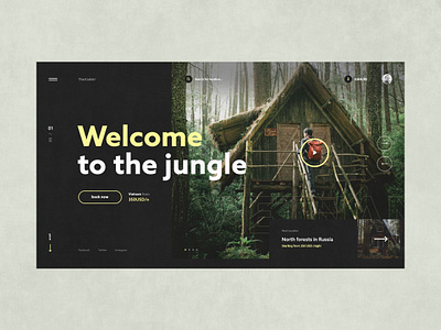 #62 Shots for Practice apartment black book cabin design flat forest green homepage hotel jungle minimalism rent room slider tourism ui ux website wood