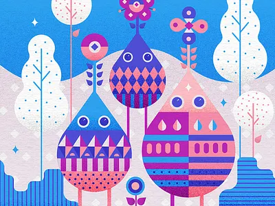 Cute Critters - 1 character design critters cute design illustration vector