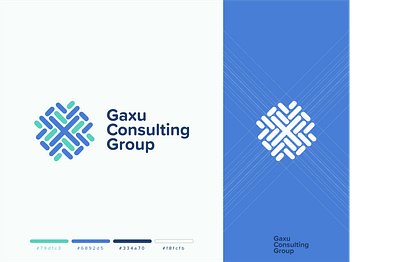 Gaxu Consulting group logo design 2019 2020 brand identity branding corporate creative logo design geometric identity illustration lines logo logo construction logo inspiration symmetric trending logo typography ui web x