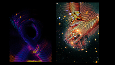 Tried circles instead of lines decorate galaxy home interior landscape mountains nasa poster scenery science space stars