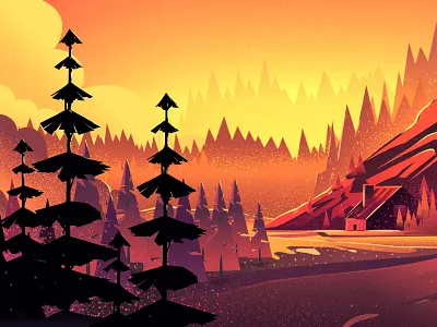 Taberg background bear branding forest handdrawn illustration landscape mountain nature packagedesign packaging sweden vector vectorart