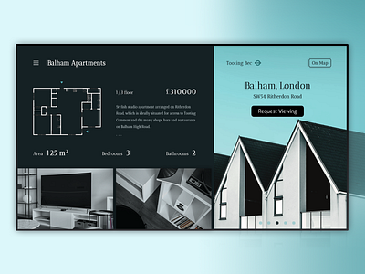 Balham Apartments London apartment blue clean design flat free free psd freebie london realestate template ui ux web