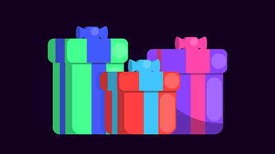 Presents design gift holiday illustration present