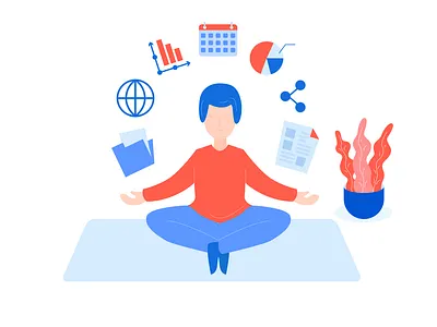 Yoga illustration web