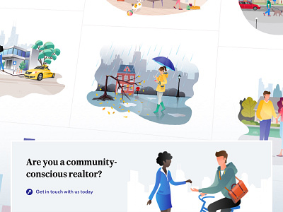 Safe Rate – Custom Illustration Work for a Mortgage Company blue branding couple design illustration mortgage sketch typography ui user experience ux