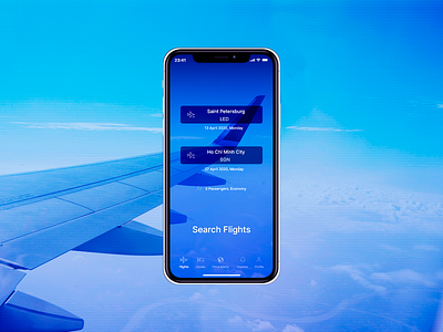 App FlyTicket mobile app mobile design