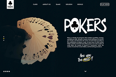 Pokers Interface app fonts branding font font awesome fonts free fonts handlettering interface typography web web design web menu webfonts
