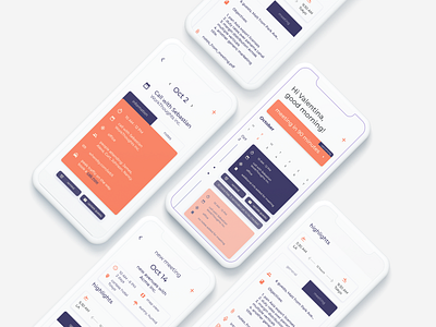 Mobile App - AI driven calendar calendar app calendar design calendar ui flat ios meeting minimal schedule