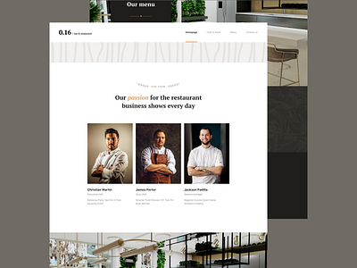 Daily UI challenge #53 — Header Navigation bar brand brown cafe challenge clean daily daily53 dailyui dekstop design interface light orange product restaurant sketch ui ux white