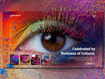 Celebration.in_Landing Page adobe xd celebration color colorful colors concept design happiness happy landingpage life photoshop richness ui uiux ux uxdesign web webdesign