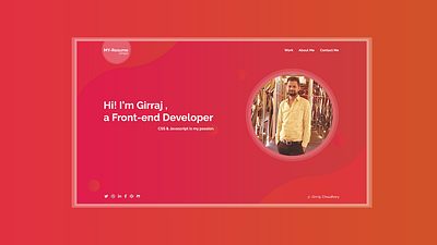 My Resume - Personal Portfolio template interface landing portfolio portfolio design portfolio website product design resume template theme design web design website
