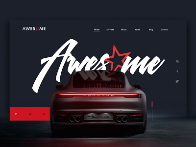 Awesome Ui interface porsche911 ui webdesign webui