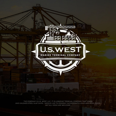 USWest logo design identity design logo vector