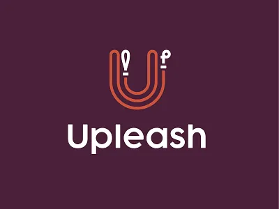 Upleash Vertical animal branding cat design dog icon identity illustration leash line logo owner pet pet owner u up vector vet veterinary