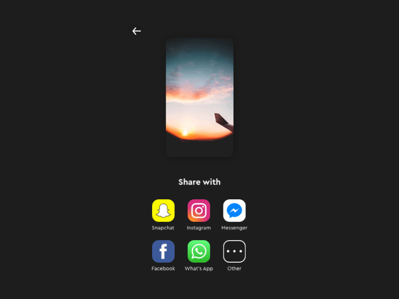 Share to Story or Message ? animation app design gif message share social social app socialmedia story ui
