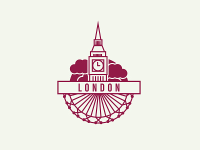London Passport Stamp illustration logo passport stamp vector weekly warm up