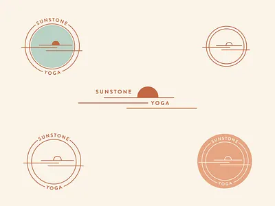 Brand Marks for Sunstone Yoga brand identity branding design graphic design logo typography
