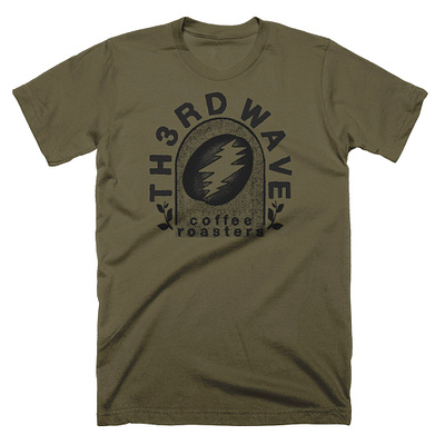 TH3RD WAVE Coffee branding illustration logo tshirtdesign