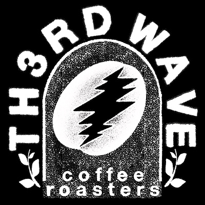 Th3rd Wave Coffee branding design illustration logo tshirt art