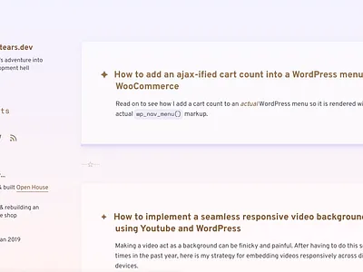 unicorntears.dev version 2.0 blog design digital pastel personal ui web design web design and development