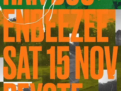 Peyote Party abstract flyer geometric gig poster illustration party poster print texture typography