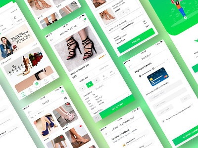 E-commerce app all screens account app app design cart confirmation design details e commerce ecommerce order payment prerna product shopping shopping cart ui ui ux verma wishlist