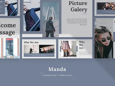 MANDA Powerpoint Template deck fashion google slide keynote layout manda pastle pitch powerpoint ppt pptx presentation simple slide template
