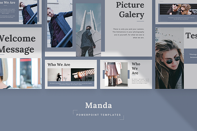 MANDA Powerpoint Template deck fashion google slide keynote layout manda pastle pitch powerpoint ppt pptx presentation simple slide template