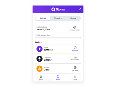 StormShop banking bitcoin chrome extension crypto currency crypto exchange crypto wallet ethereum extension finance fintech wallet wallet app