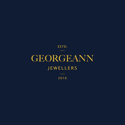 Georgeann Jewellers branding classic design jewellery jewelry logo luxury minimal modern typography wordmark