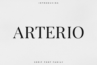 Arterio Font Family - Serif branding font font design illustration serif serif font serif typeface typeface typeface design typography