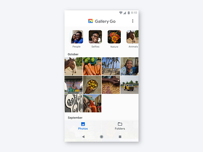 Gallery Go by Google Photos UI Animation after effects animation basics ui ui animation