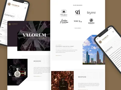 Valorem Distribution Homepage design design ui web website