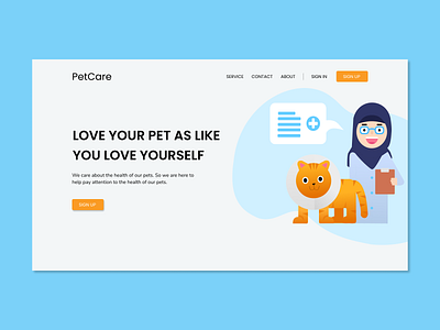 DailyUI.co Day-3 Landing Page design health app landing page design learn pet ui uiux ux web