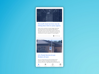 Stock News - Trending - Light mode accessibility andriod apple card clean colorful ios light news product design simple stock ui ux zen