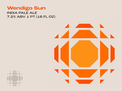 Wendigo Sun arizona beer art beer branding beer can beer label native american navajo sun