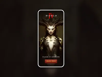 #DailyUI 23 — Onboarding app application blizzard daily daily ui daily ui challenge dailyui dailyuichallenge design diablo diablo 4 diablo iv game lilith onboarding onboarding screen screen ui ux