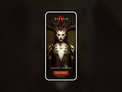 #DailyUI 23 — Onboarding app application blizzard daily daily ui daily ui challenge dailyui dailyuichallenge design diablo diablo 4 diablo iv game lilith onboarding onboarding screen screen ui ux