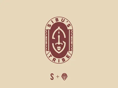 Sibu's Tribe Logo Design africa african brand mark branding icon identity inspiration lettering line illustration logo logo design logo mark mask mzansi south africa tribal tribe wine winery zulu