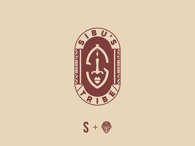 Sibu's Tribe Logo Design africa african brand mark branding icon identity inspiration lettering line illustration logo logo design logo mark mask mzansi south africa tribal tribe wine winery zulu