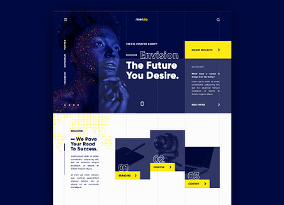 MENZO, Digital Creative Agency agency bold color design design studio graphic design landing page studio ui user experience user interface ux web web design website