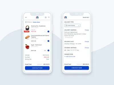 Cart & checkout page for mobile web blues carrefour checkout page mobile design mobile web ux design