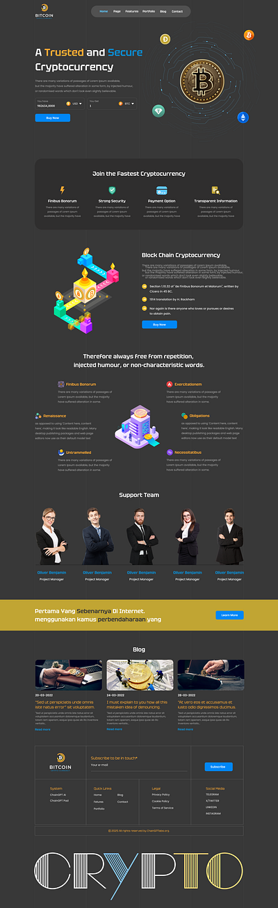 Crypto Website Landing Page crypto landing page crypto website page graphic design landing page ui website landing page website page