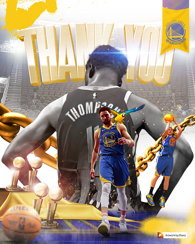 Klay Thompson - Player Graphic branding design football graphic design illustration poster sports