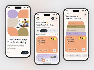 Task & Productivity Management App android app app design application b2b daily planner daily task ios mobile app saas task task app task management task manager task tracker to do to do task ui ux web app