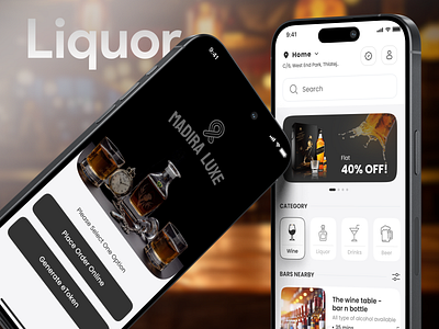 Madira Luxe Liquor Delivery App app design app designer app ui design app ux design figma design figma designer graphic design graphic designer liquor delivery liquor delivery app madira luxe medira luxe app ui design ux design